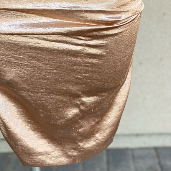 Natasha Metallic Gold Bodycon Dress - Picture 5 of 5
